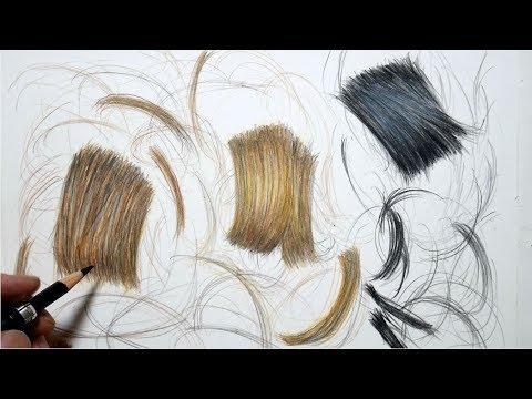 色鉛筆の塗り方 リアルな髪の毛の描き方 Draw Realistic Hair イラスト上達法 まとめ